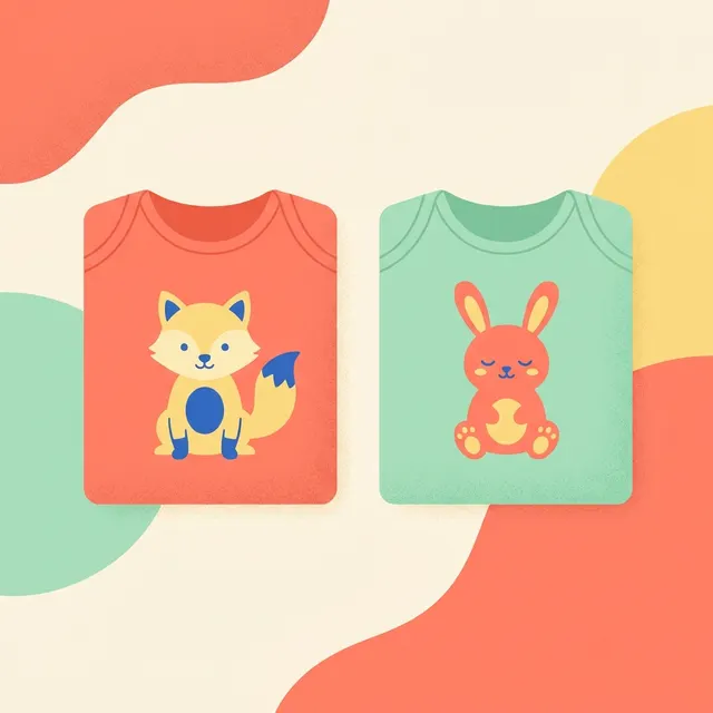 Kadambaby Cotton Baby Bodysuits β Set of 2